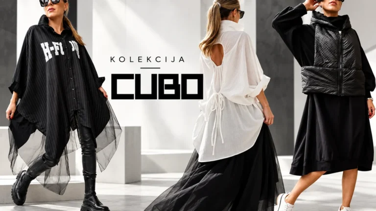 Kolekcija Cubo – Cherry Monday: črno-beli oversized kosi s tilom