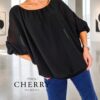 grok-image-4d3fa30b-ef8c-4e82-8277-52121367a275 Plus size bluza iz tančice