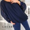 grok-image-b3d2315e-eb20-4d45-ba21-653139bc67fd Plus size bluza iz tančice