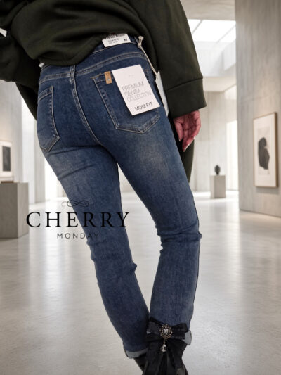 Mehke plus size jeans hlače