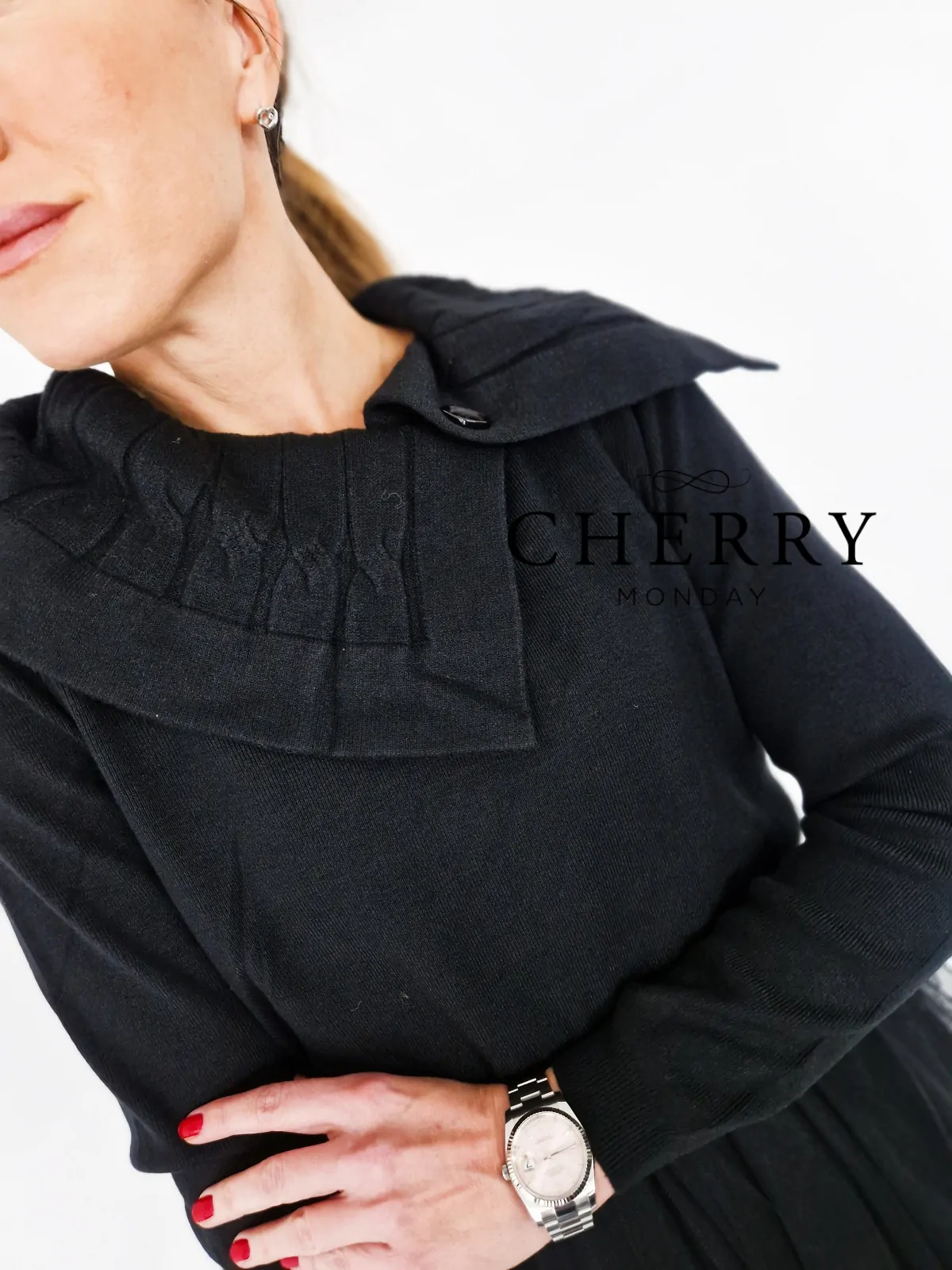 Komplet obleke s tilom in puloverja 10