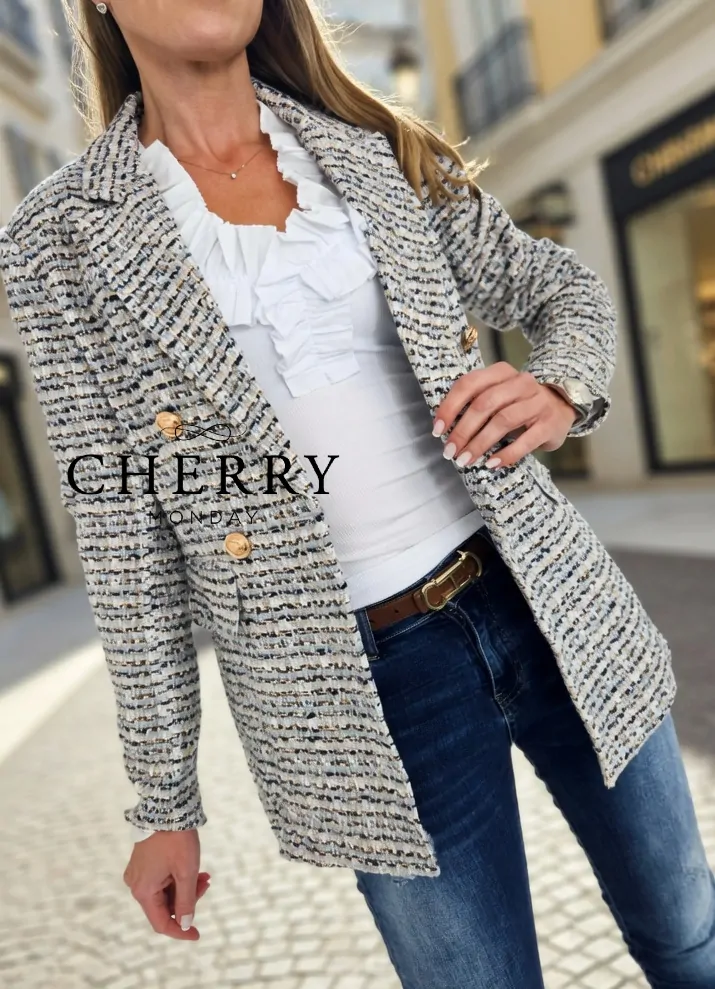 Modni blazer iz tvida