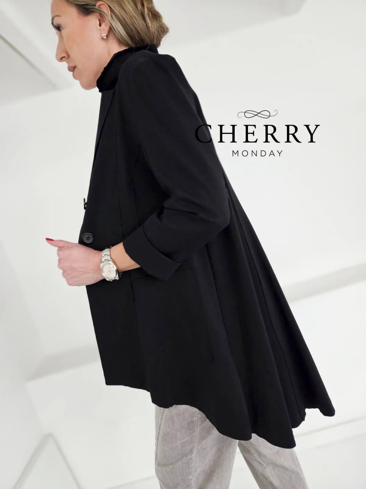 Modni blazer daljšega kroja