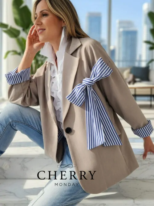 Oversize blazer s pentljo
