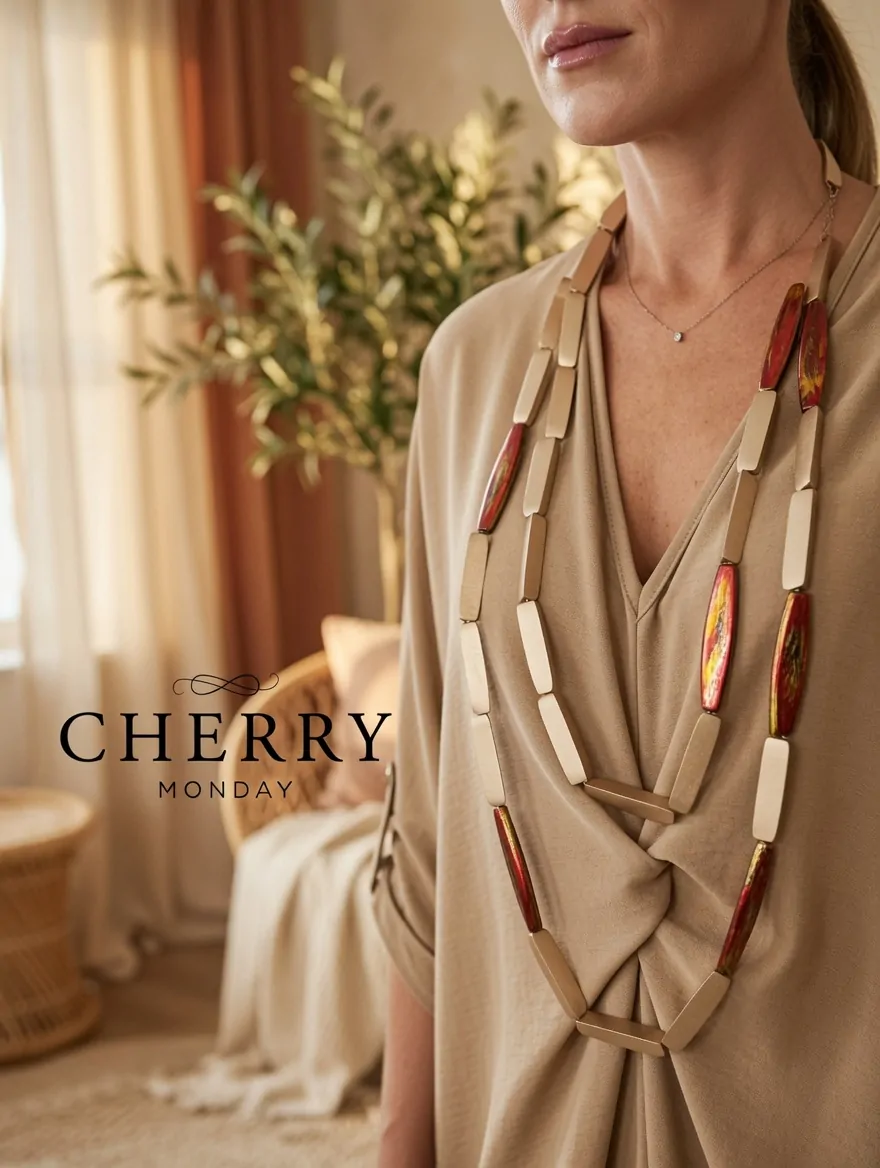 CHERRYMONDAY3.6. (39) Daljša modna ogrlica