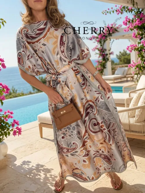 Elegantni kaftan z vzorcem